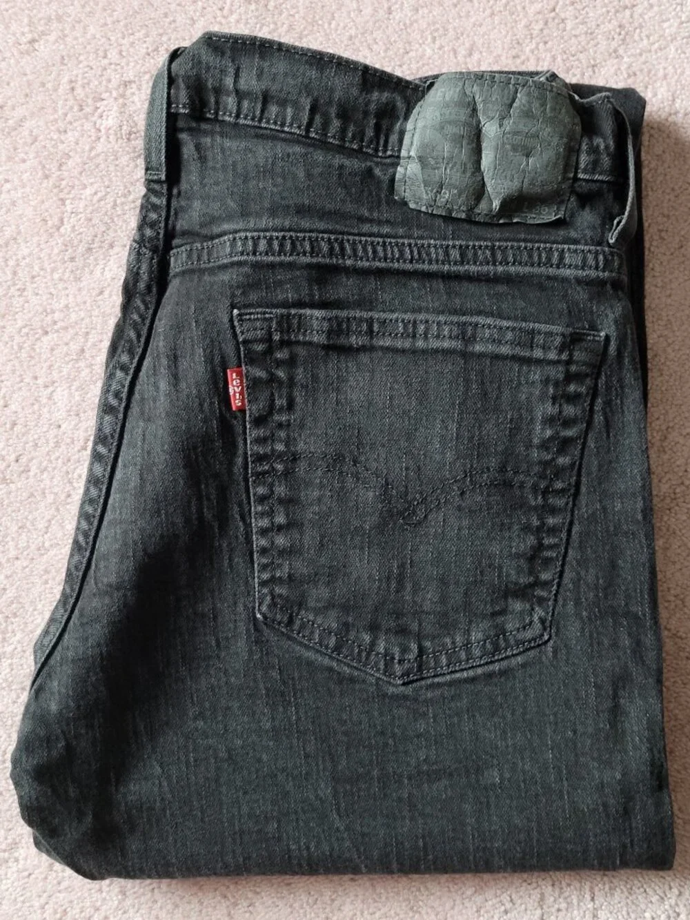 Levi’s 569 Loose Straight Fit Jeans Men’s 34x34 Black Tab Versatile Black
